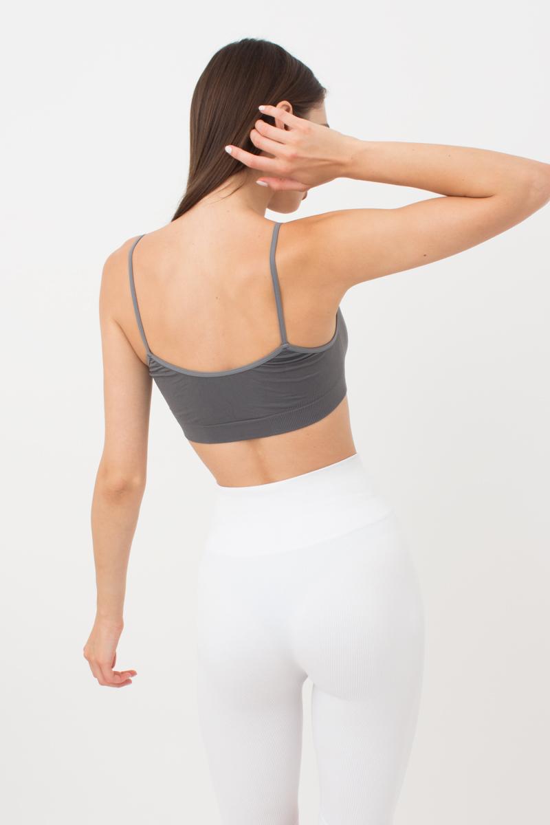 Бесшовный бра-топ на тонких бретелях 1009619 Cami Top poppy seed