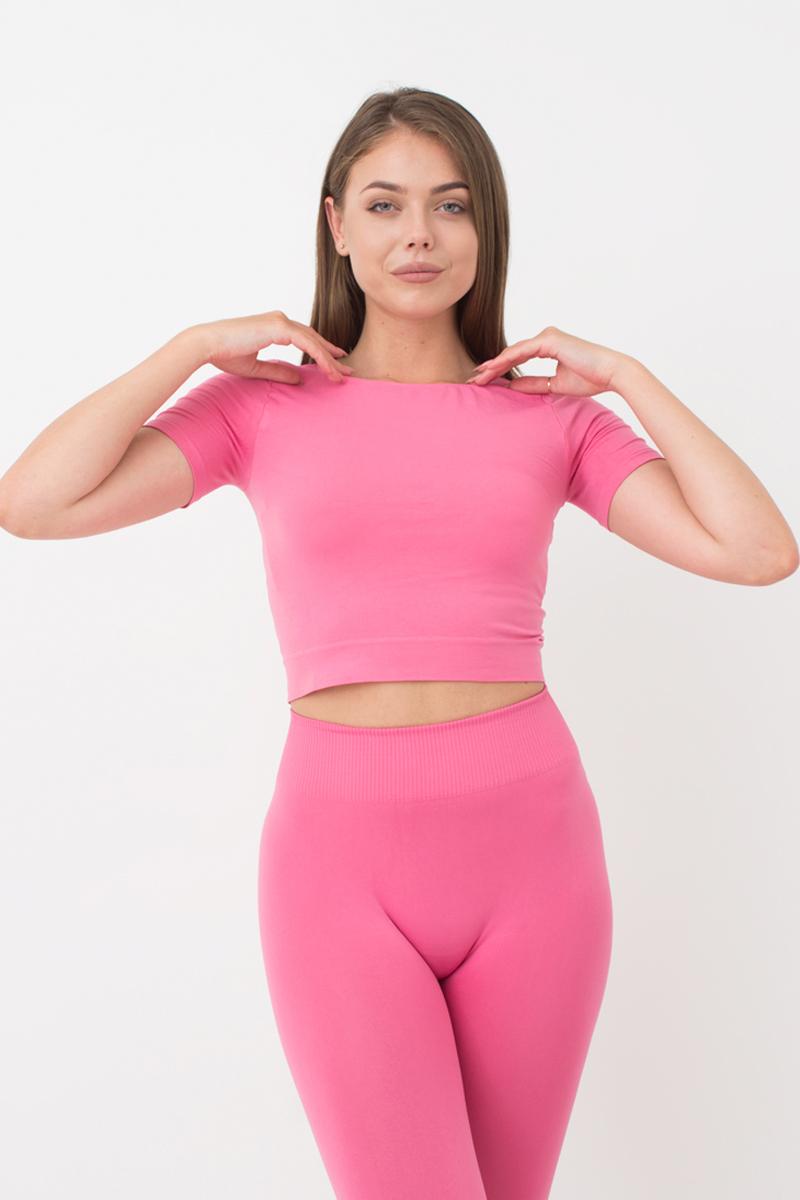 Кроп-топ с коротким рукавом 1009690 Crop T-Shirt bubblegum
