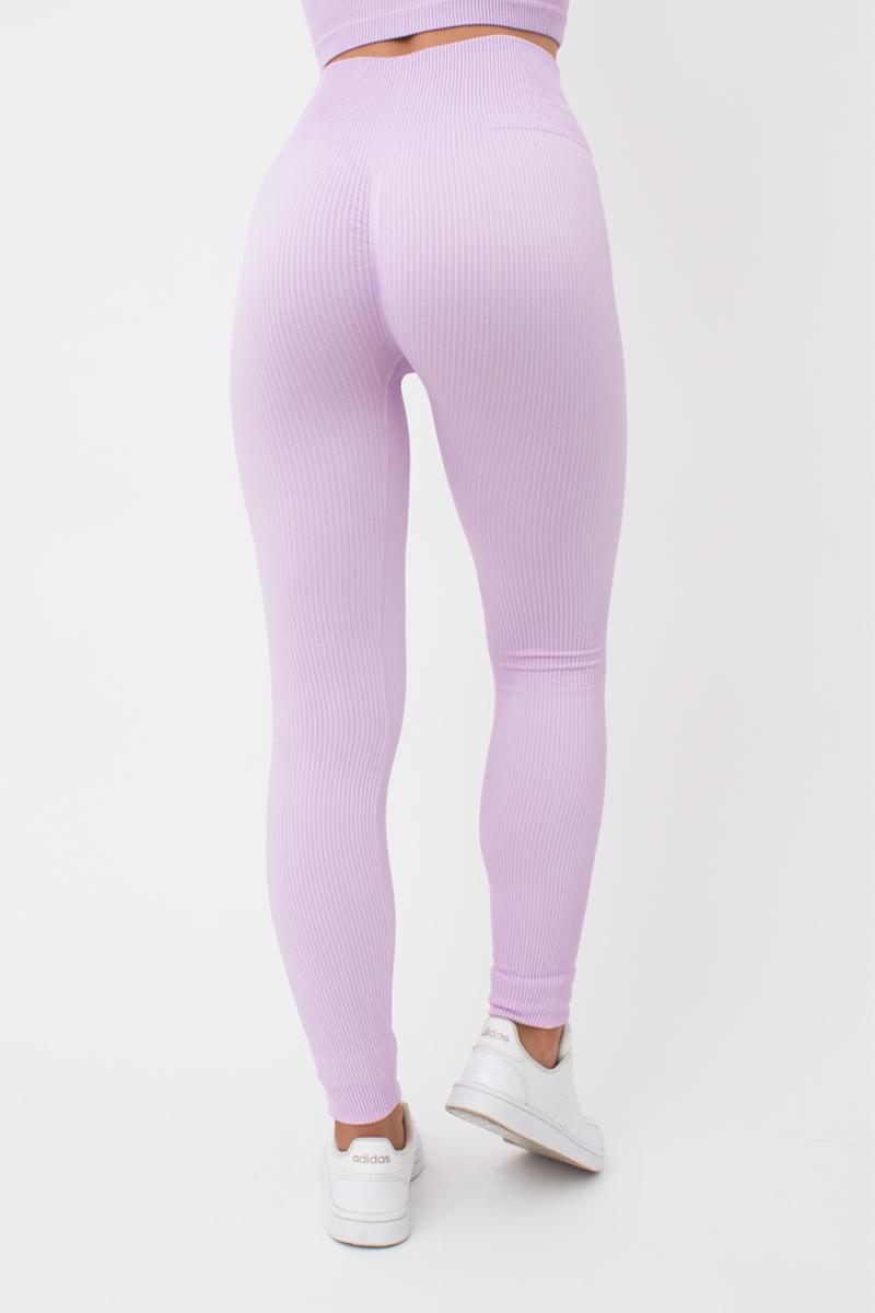 Бесшовные леггинсы в рубчик 1009878 Leggings Rib orchid bloom