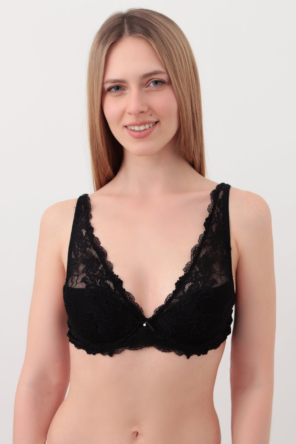 Кружевной бюстгальтер на косточках Diana UP-00002034 black