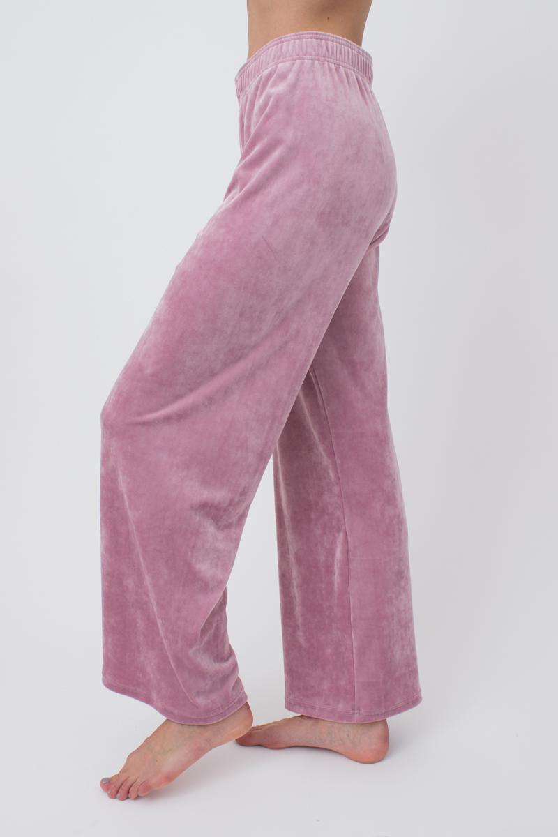 Широкие брюки из велюра Soft Winter UP-00000088 pink