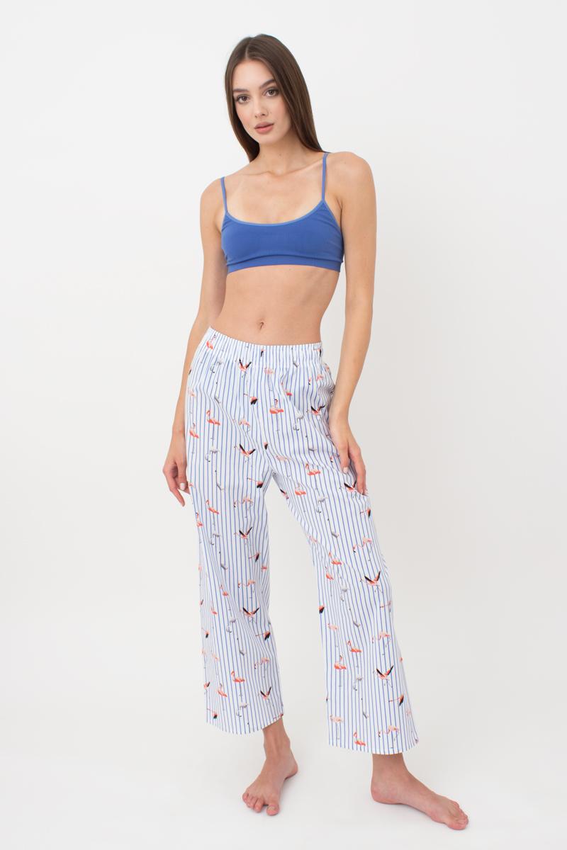 Пижамные брюки с принтом Flamingo UP-00000091 blue stripe