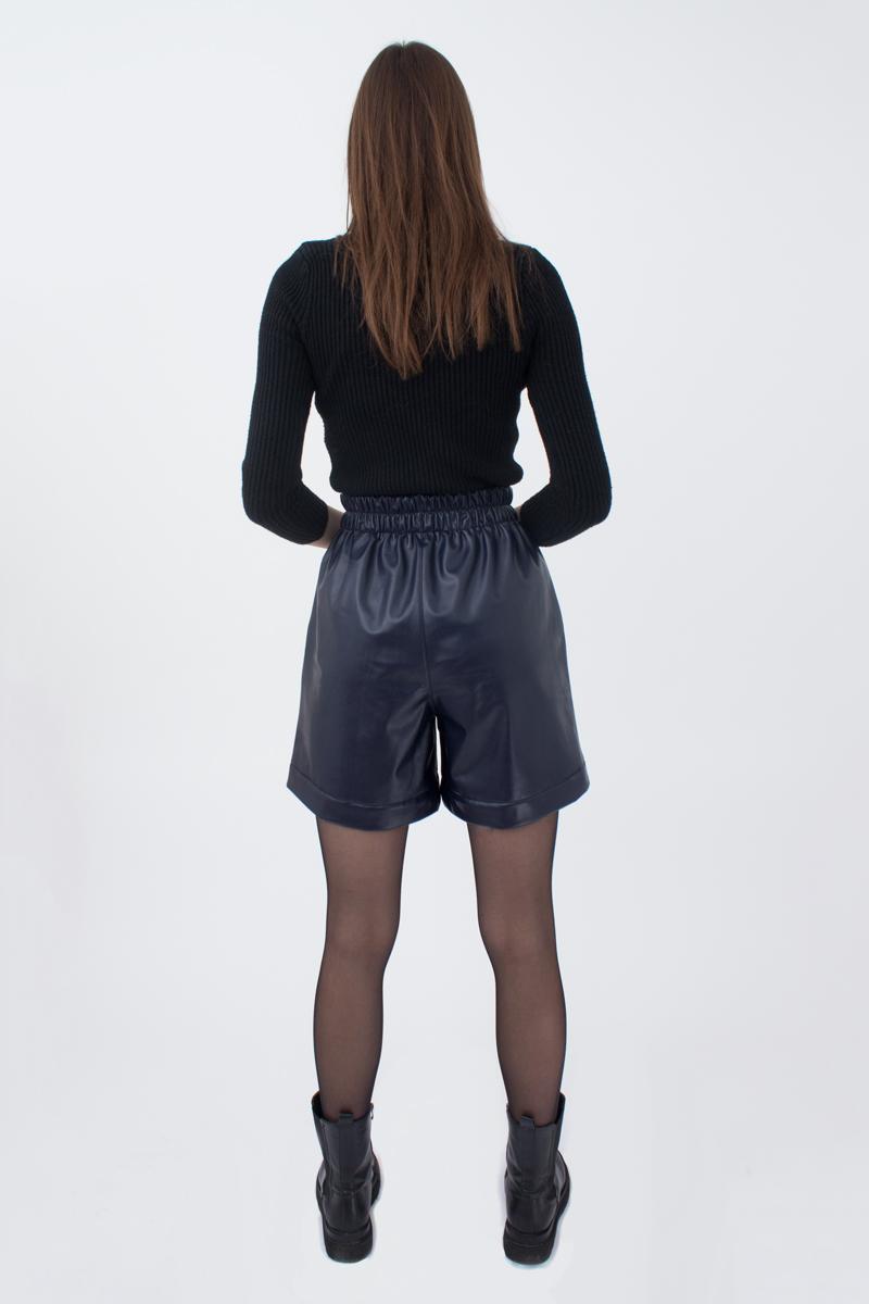 Шорты из искусственной кожи UP-00000382 navy