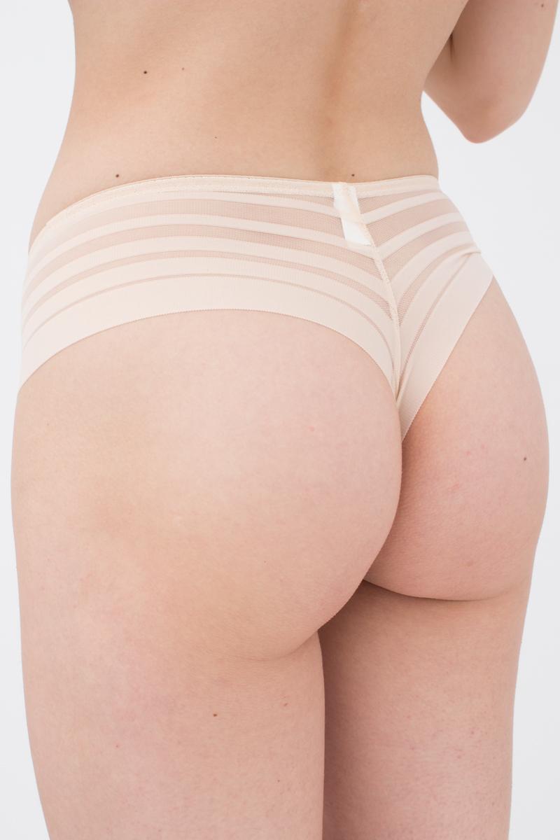 Трусики стринг из микросетки Allegra UP-00000538 beige