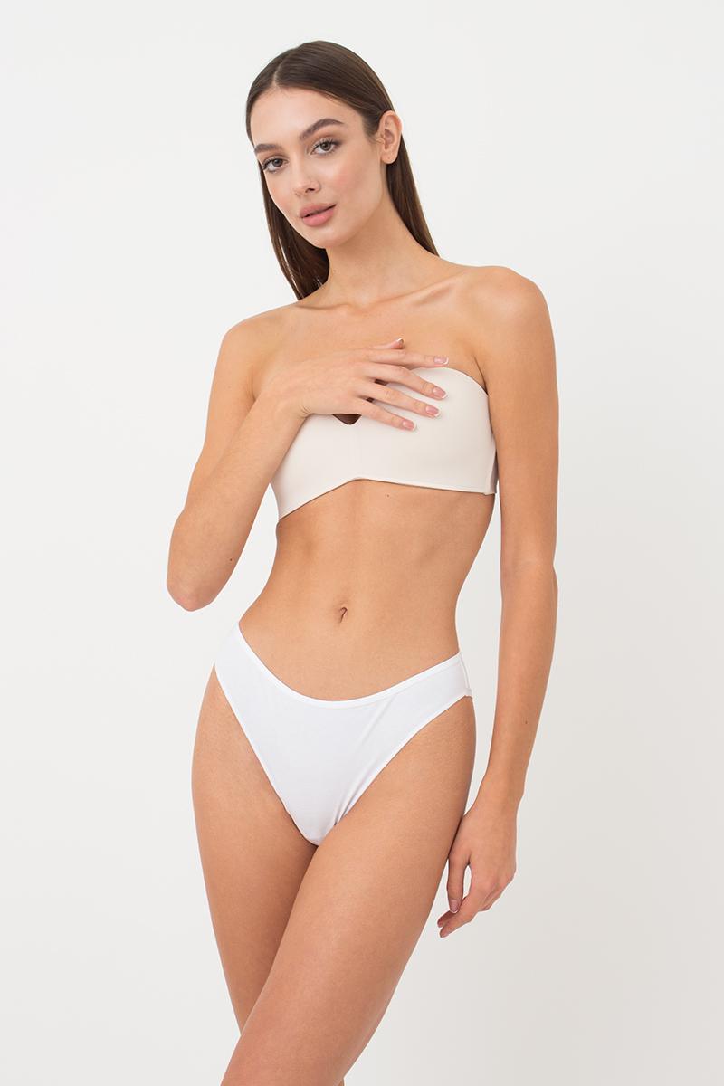 Хлопковые трусики бразилиана Leila UP-00000542 white