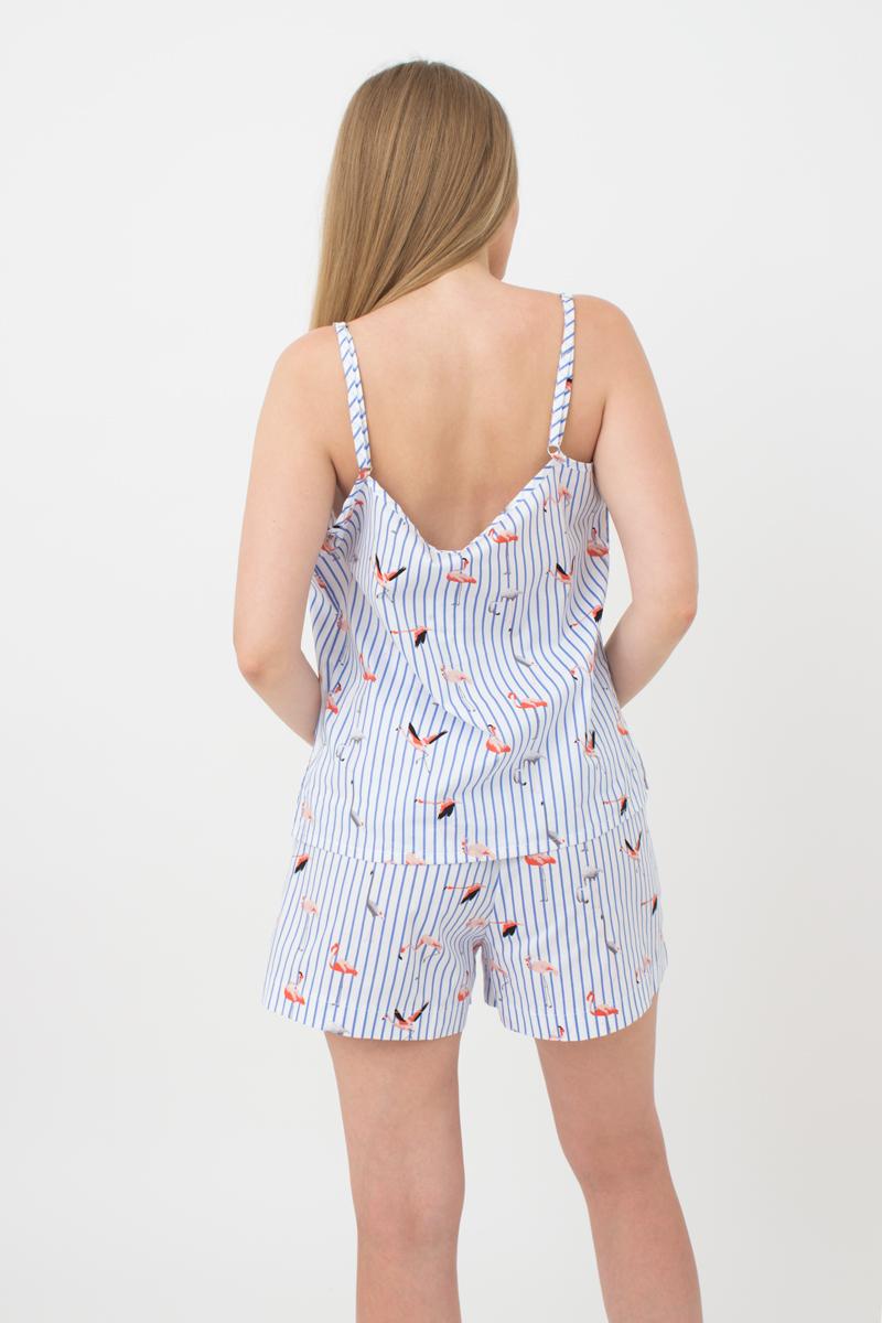 Пижамные шорты с принтом Flamingo UP-00000587 blue stripe
