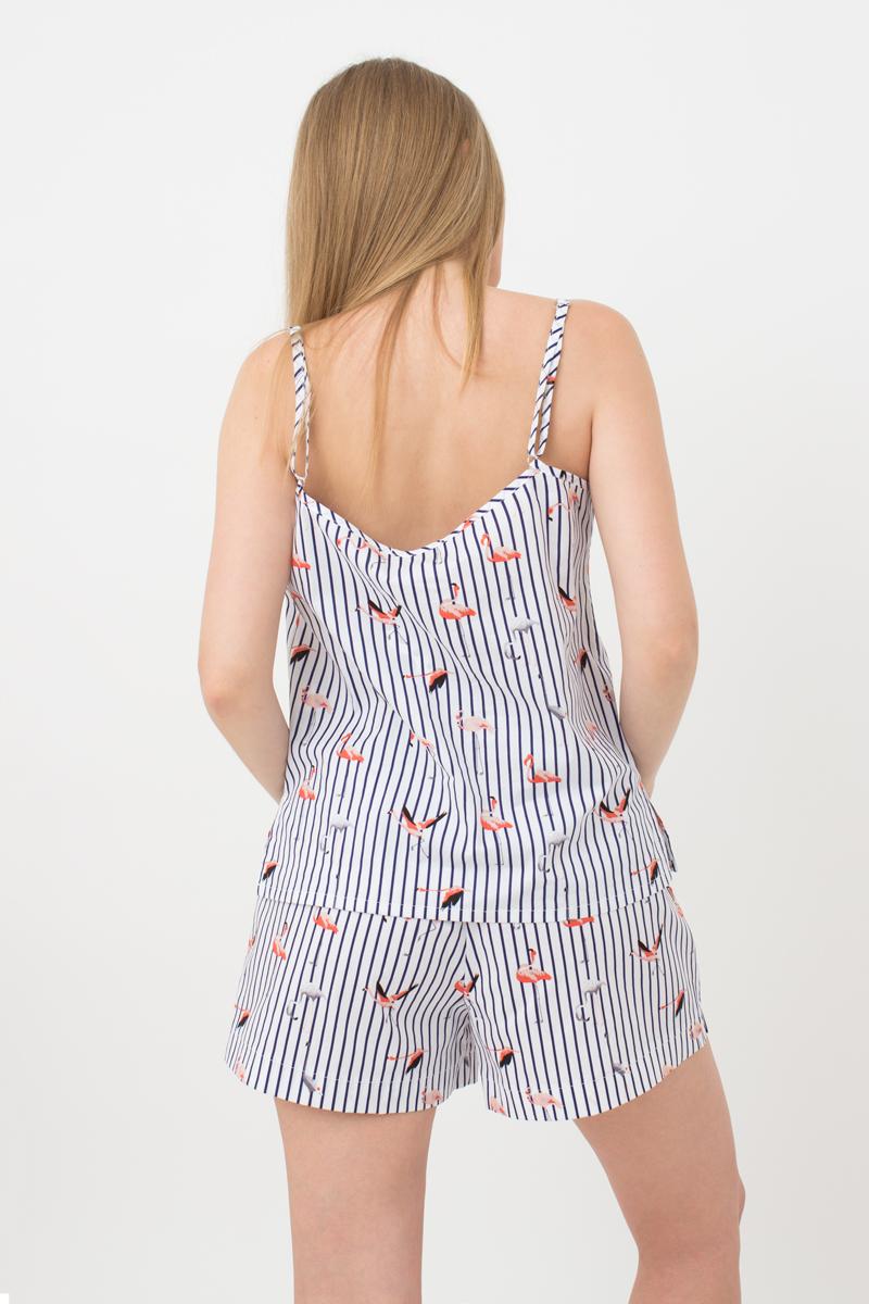 Пижамные шорты с принтом Flamingo UP-00000587 dark blue stripe