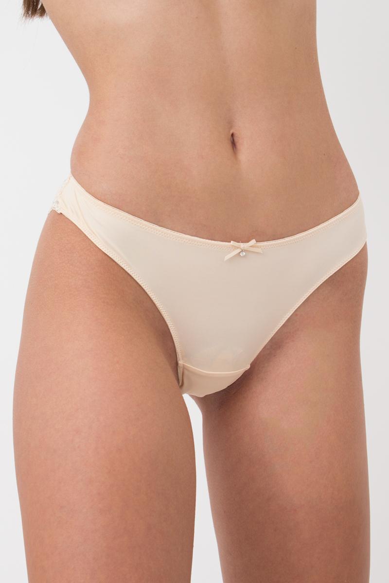 Трусики бразилиана с кружевом Sophia UP-00001783 beige