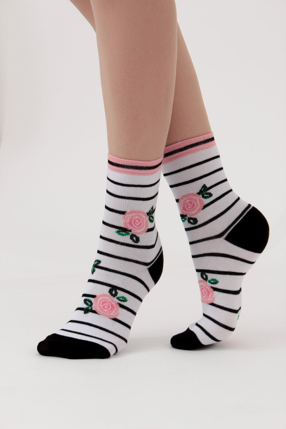 Набор носков с принтом WS2 Set 8 (5 шт.) black/white/geranium