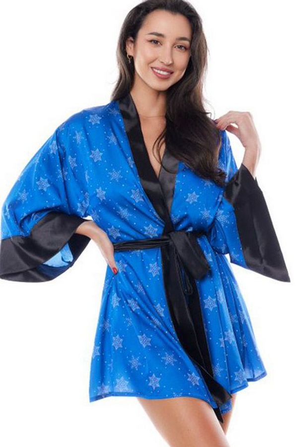 Халат-кимоно со снежинками Aster blue