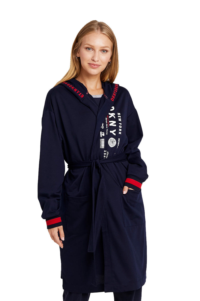 Халат з капюшоном YI2919416/400 DownTown navy