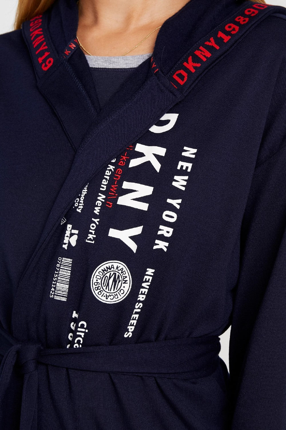 Халат з капюшоном YI2919416/400 DownTown navy