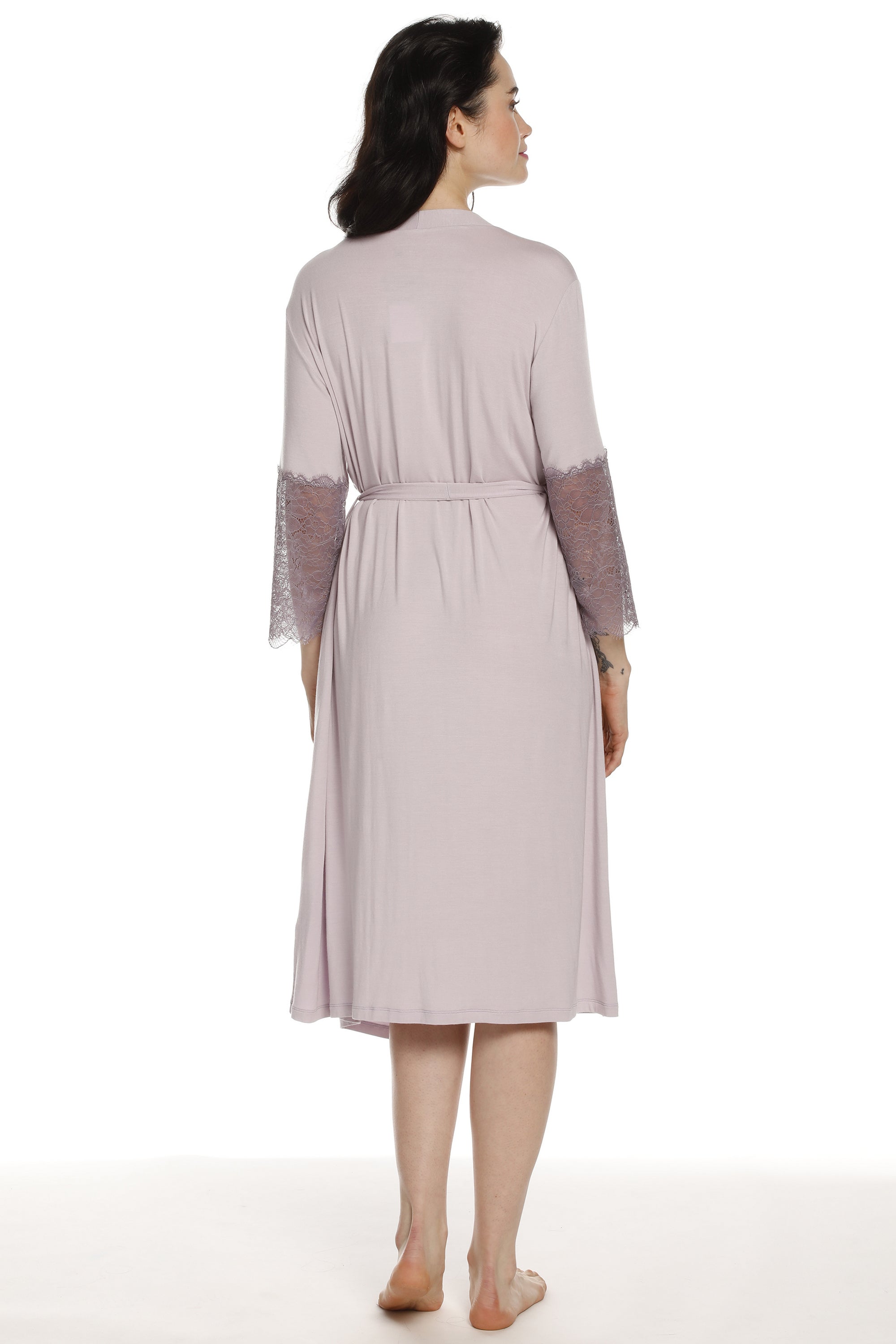 Халат из бамбука 03215 lilac