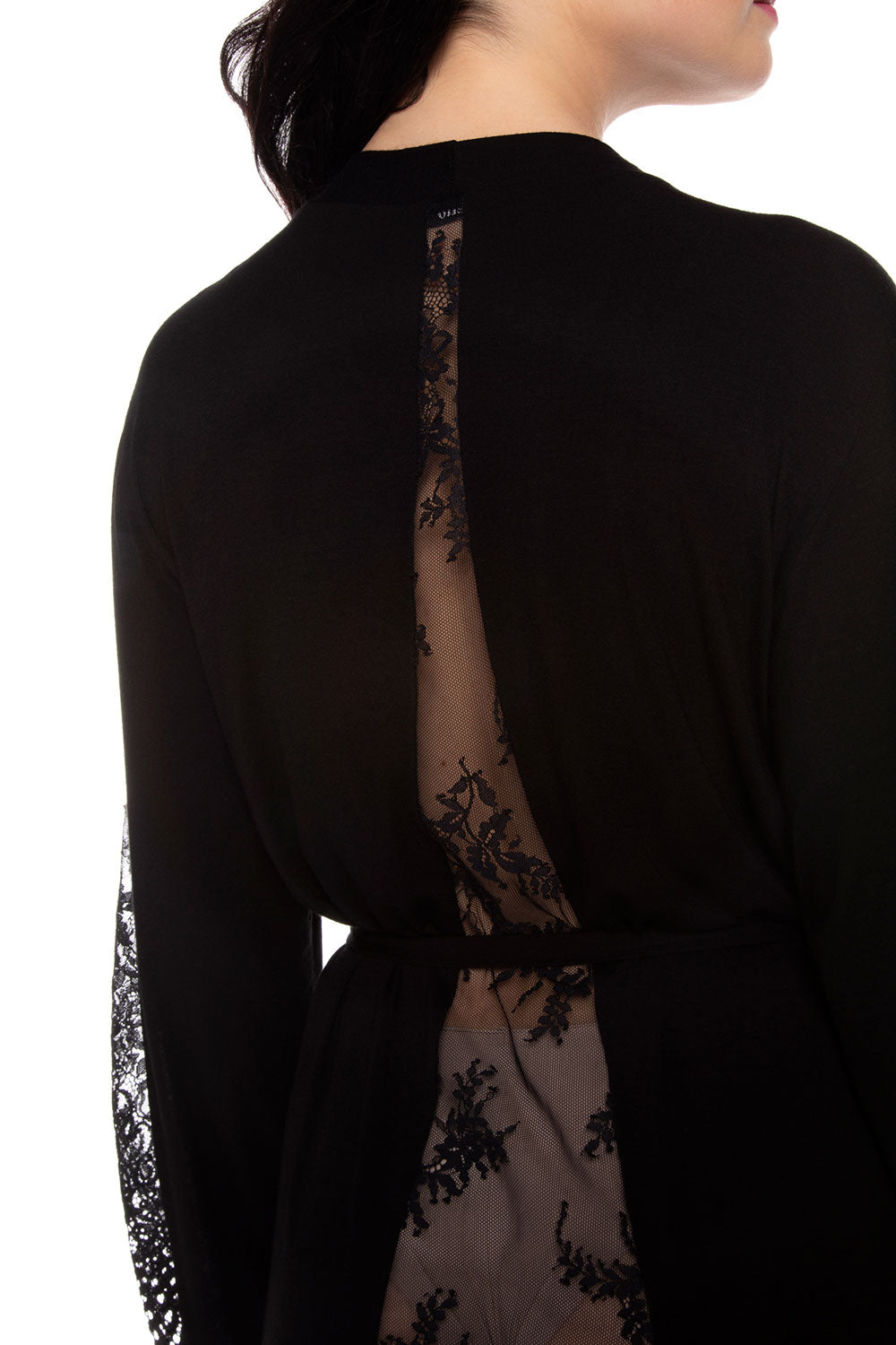 Халат из бамбука 10502C black