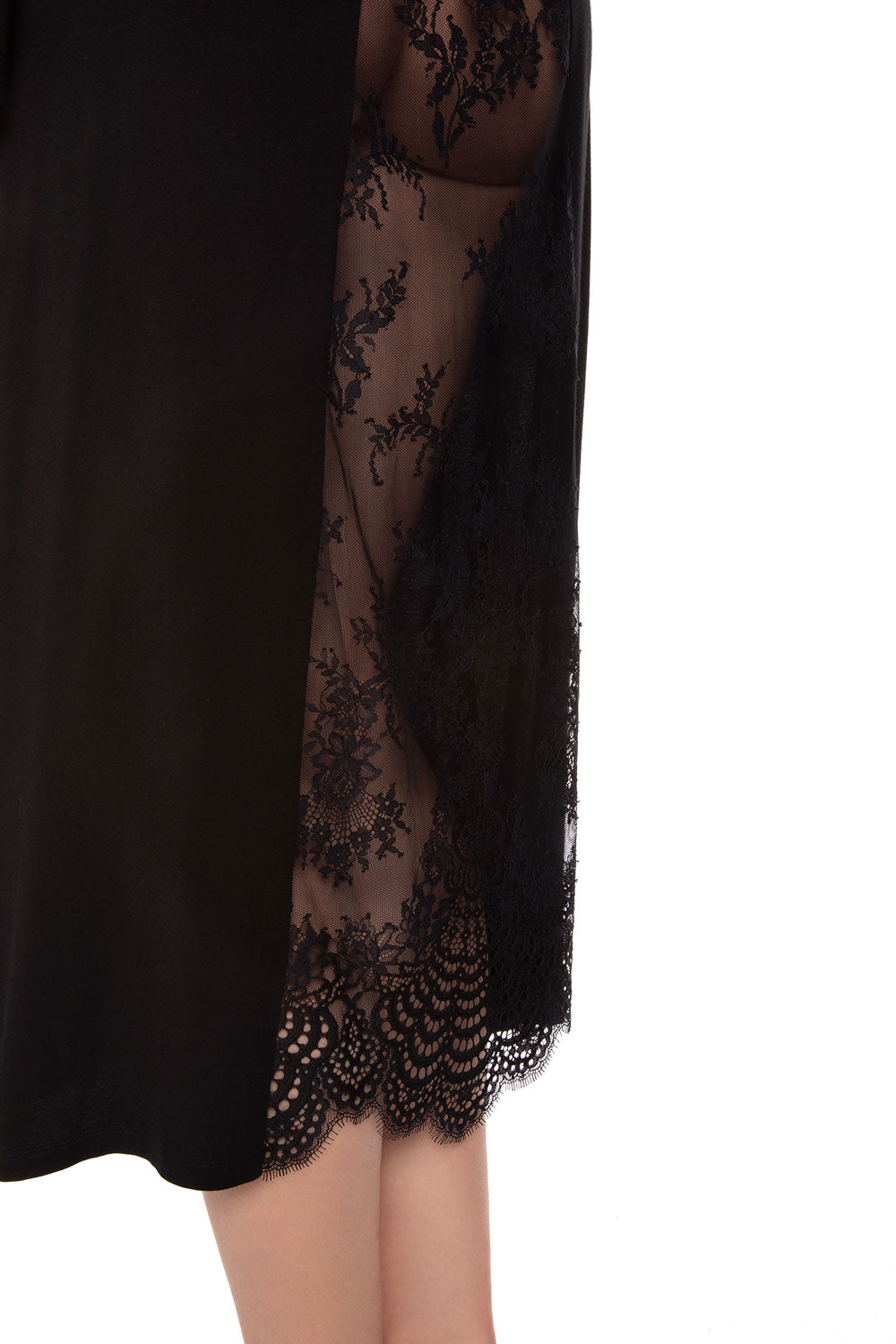 Халат из бамбука 10502C black