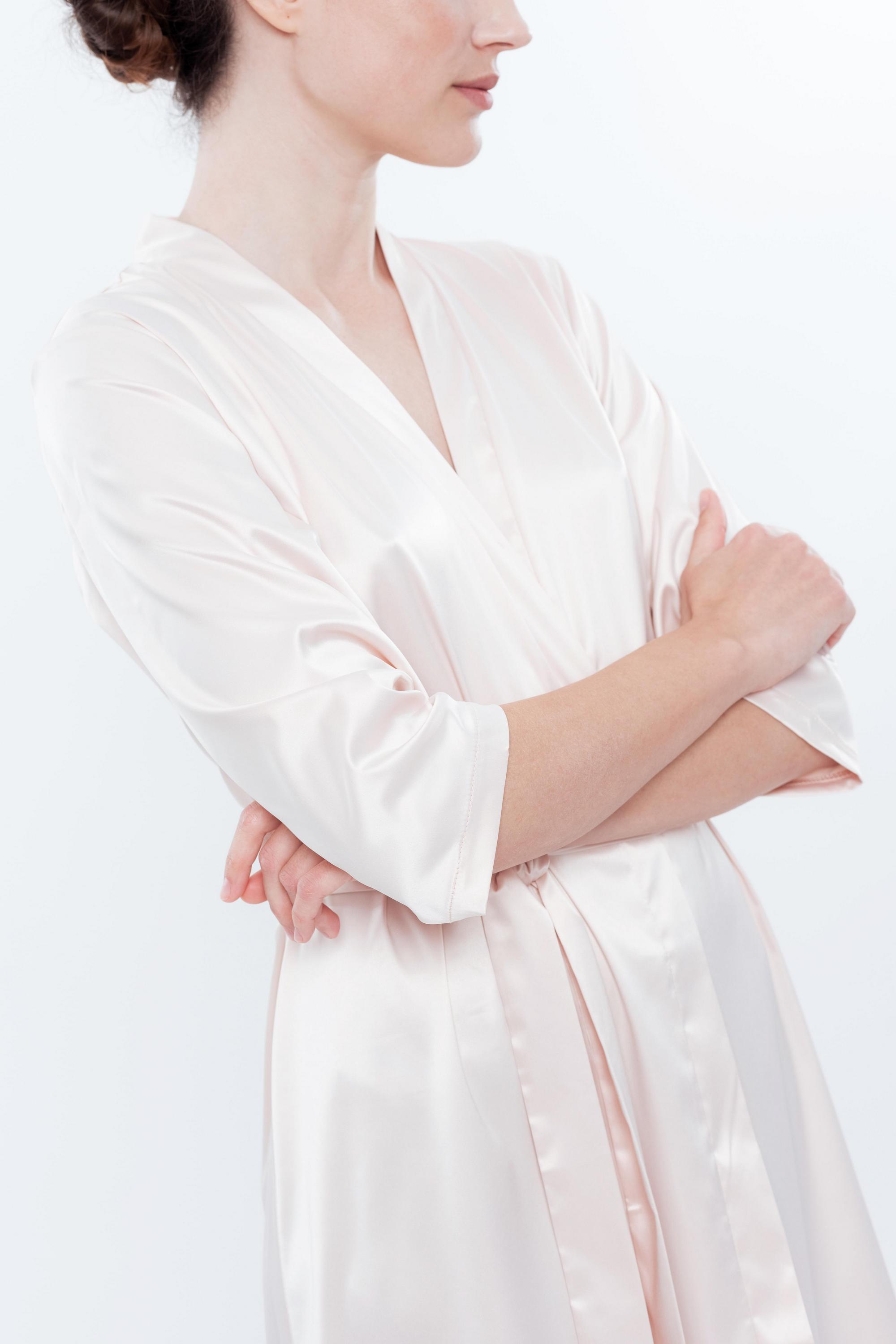 Халат из сатина S03200 rose