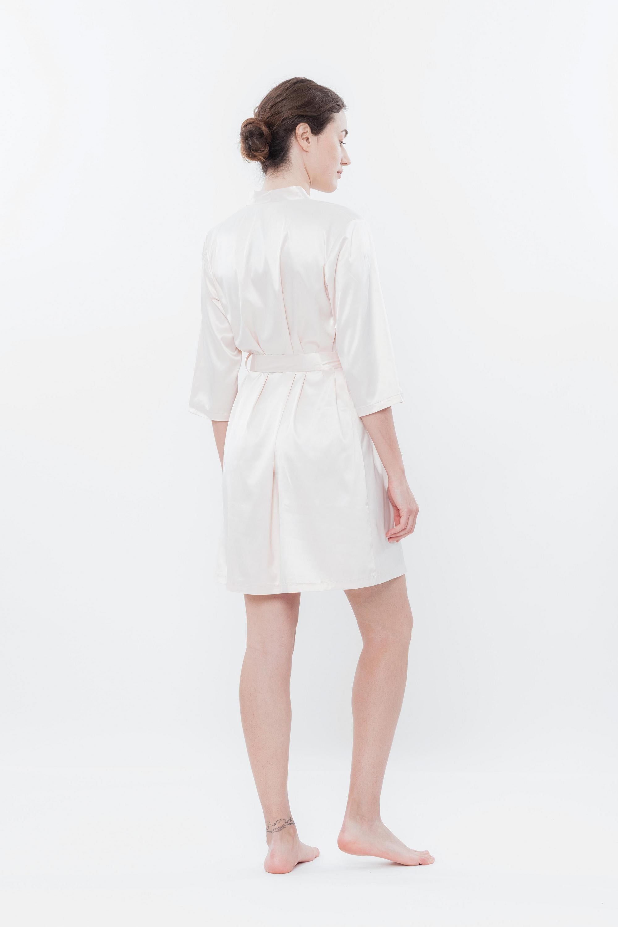 Халат из сатина S03200 rose