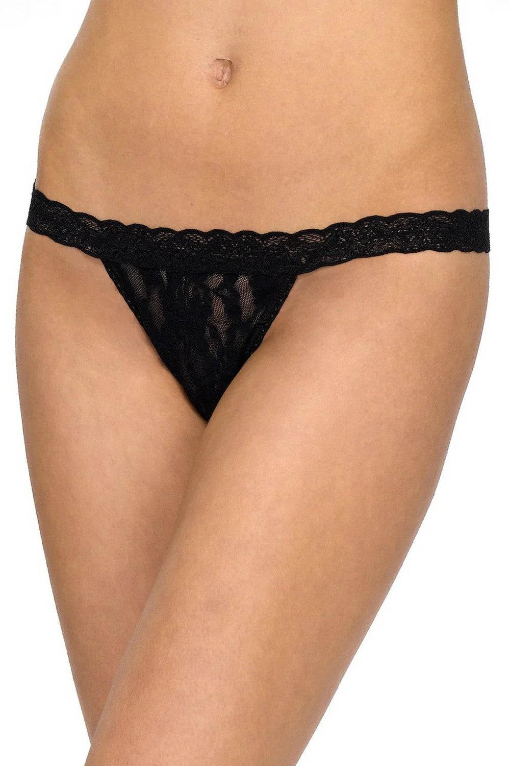 Кружевные трусики стринг 482051 Signature Lace black