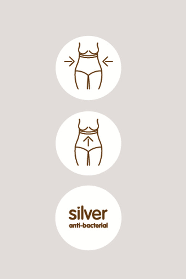 Колготки с высокими утягивающими трусиками High Waist Bikini 40d M5115