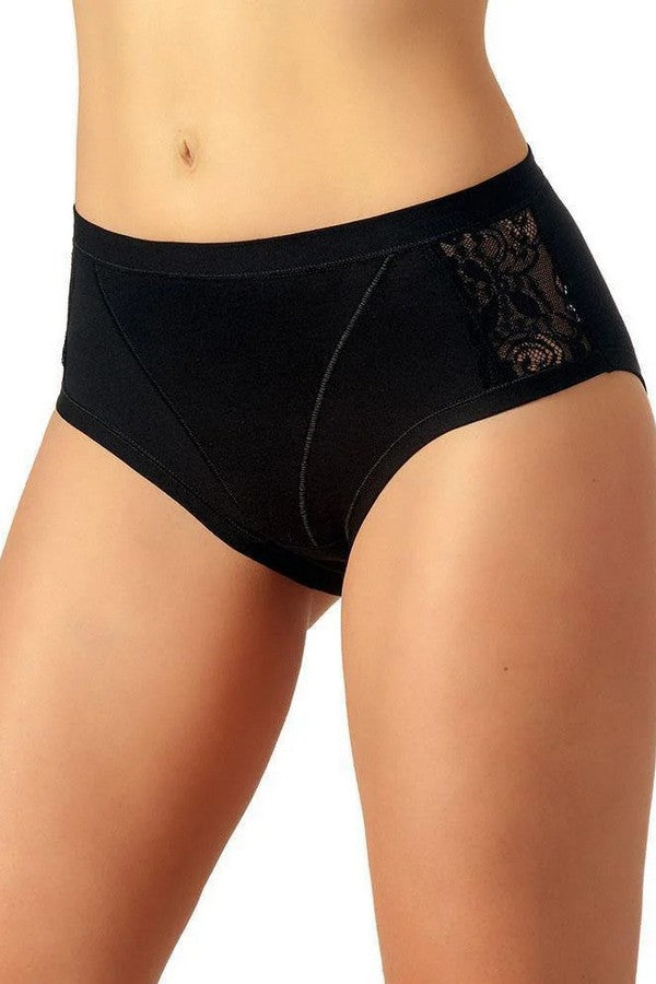 Трикотажные трусики слип с кружевом 533