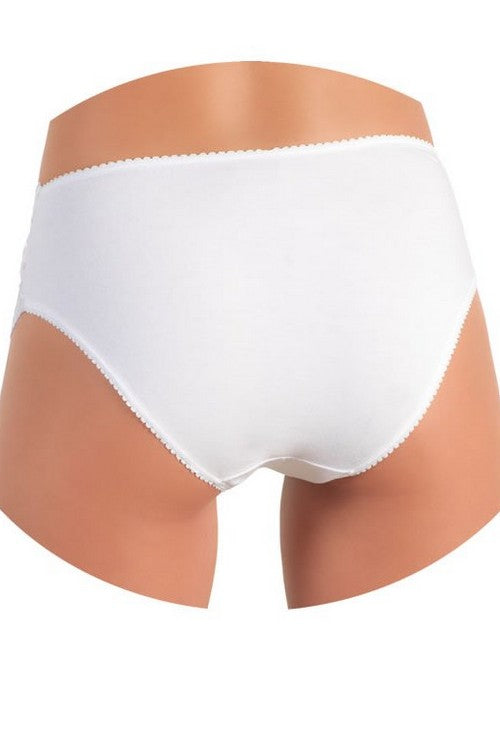 Трикотажные трусики слип с кружевом 742