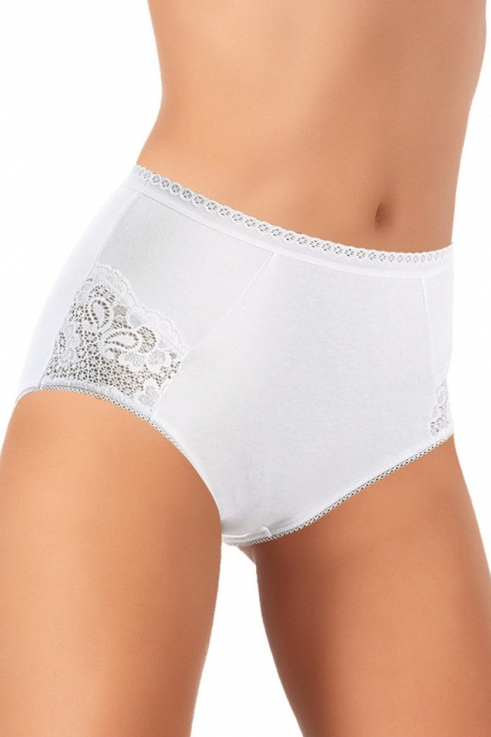 Трикотажные трусики слип с высокой талией 524