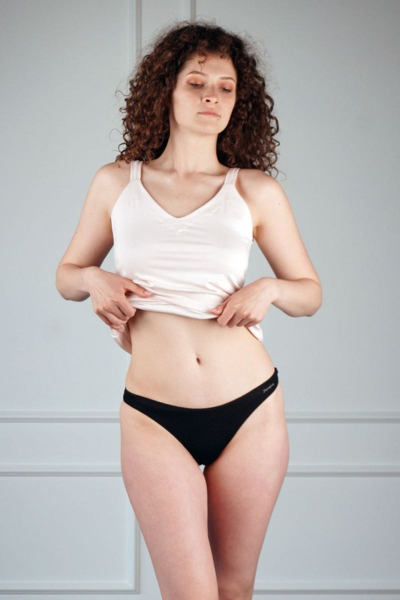 Трусики слип с логотипом 31393 Perfect Day Cotton black