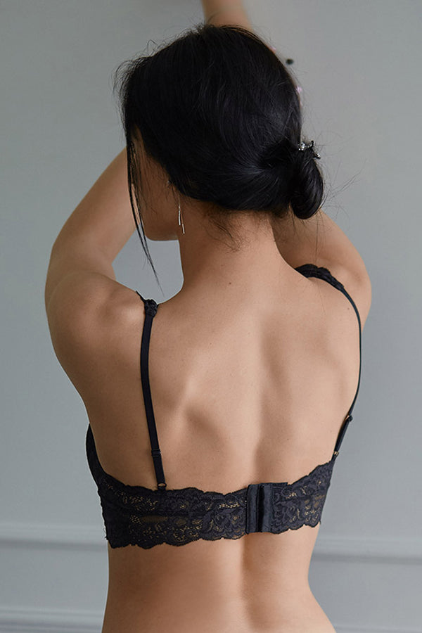 Кружевной бралет без косточек 32031 black