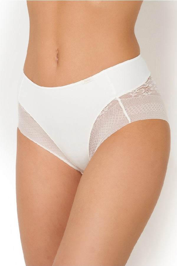 Бесшовные трусики слип с кружевом 32040