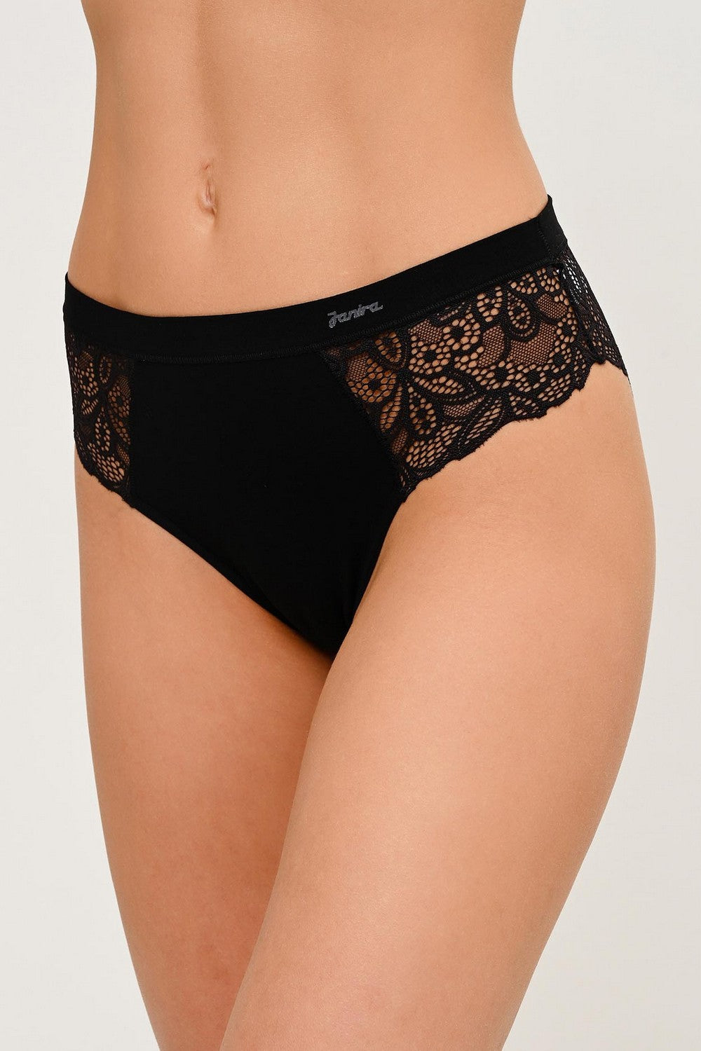 Трусики слип с кружевом 32266 Milano black