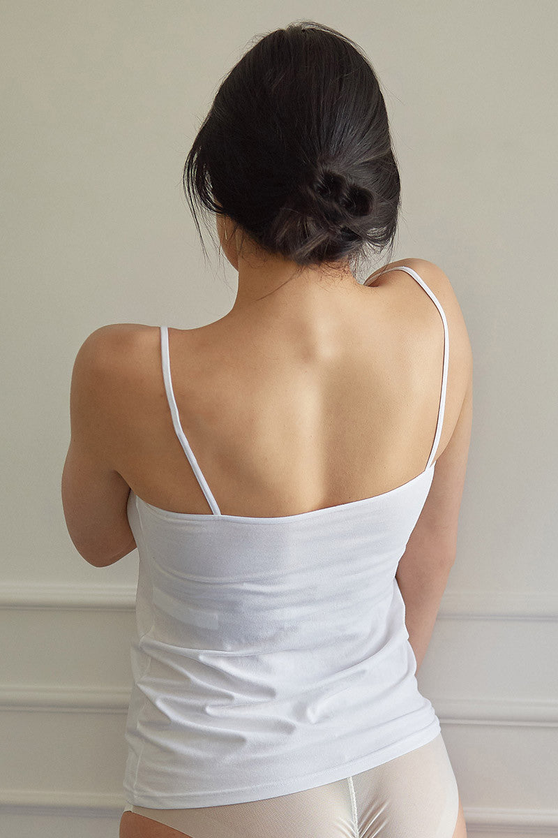 Хлопковая майка с кружевом 45144 CTA B Esencial