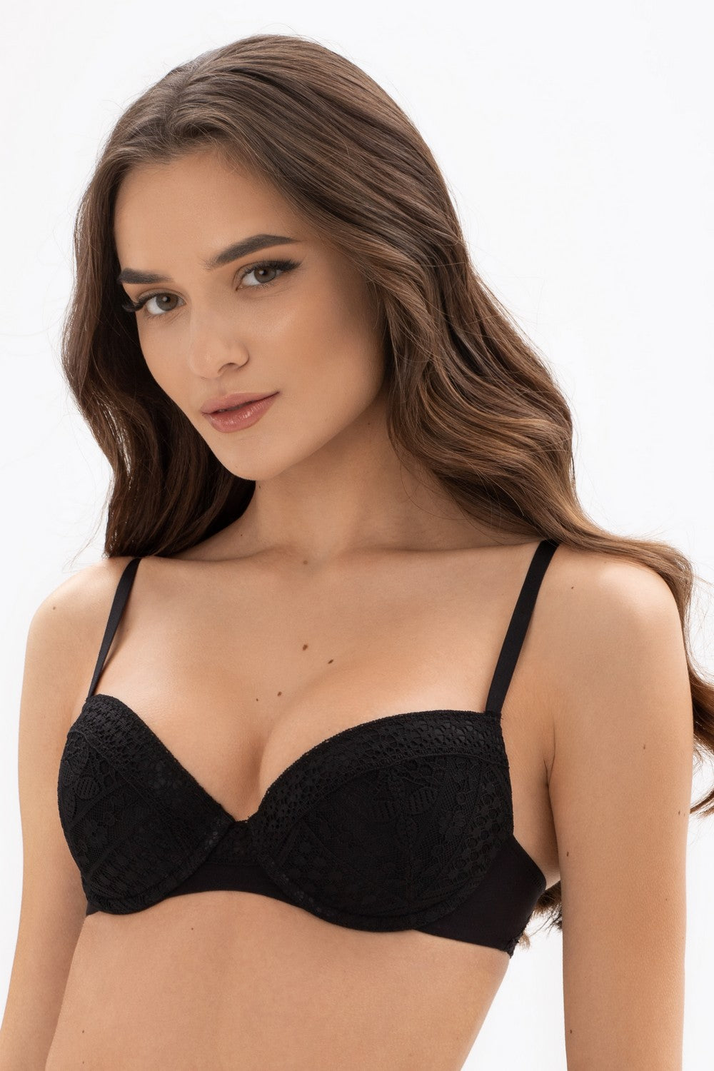 Бюстгальтер push-up на косточках 1030/70 Glem black