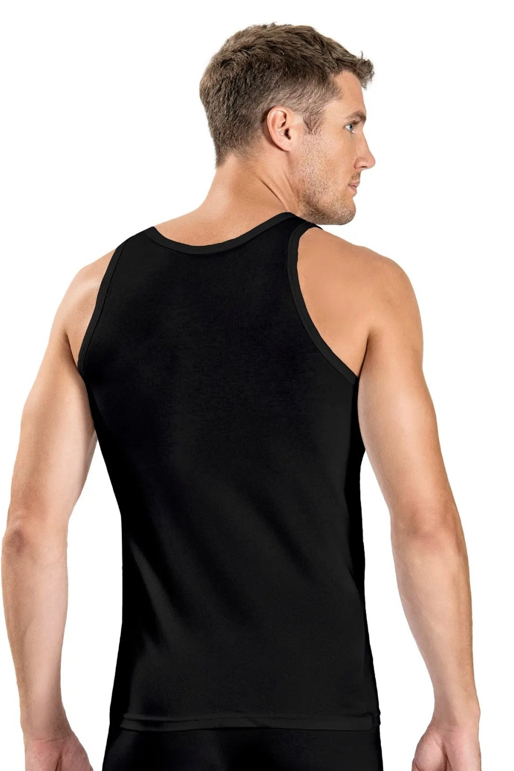 Хлопковая мужская майка 110 black