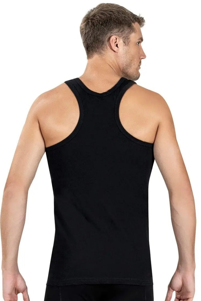 Мужская майка на широких бретелях 113 black