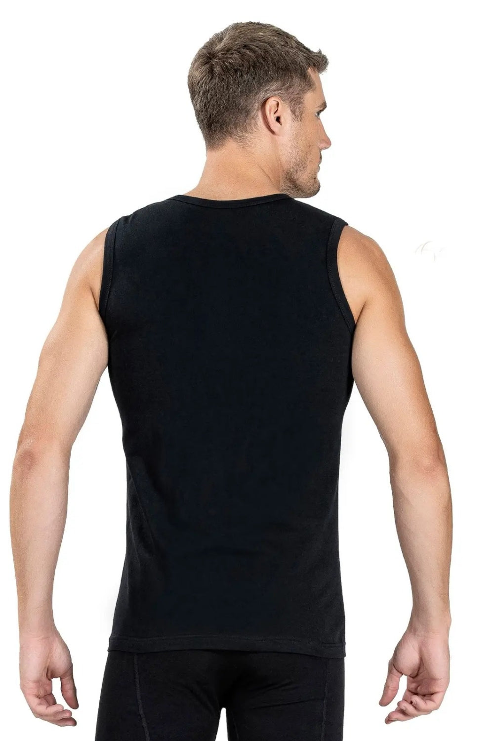 Хлопковая мужская майка 115 black