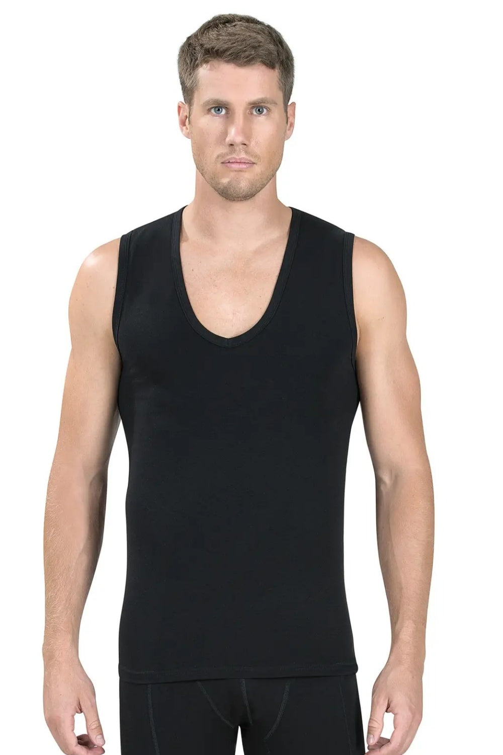 Хлопковая мужская майка 117 black