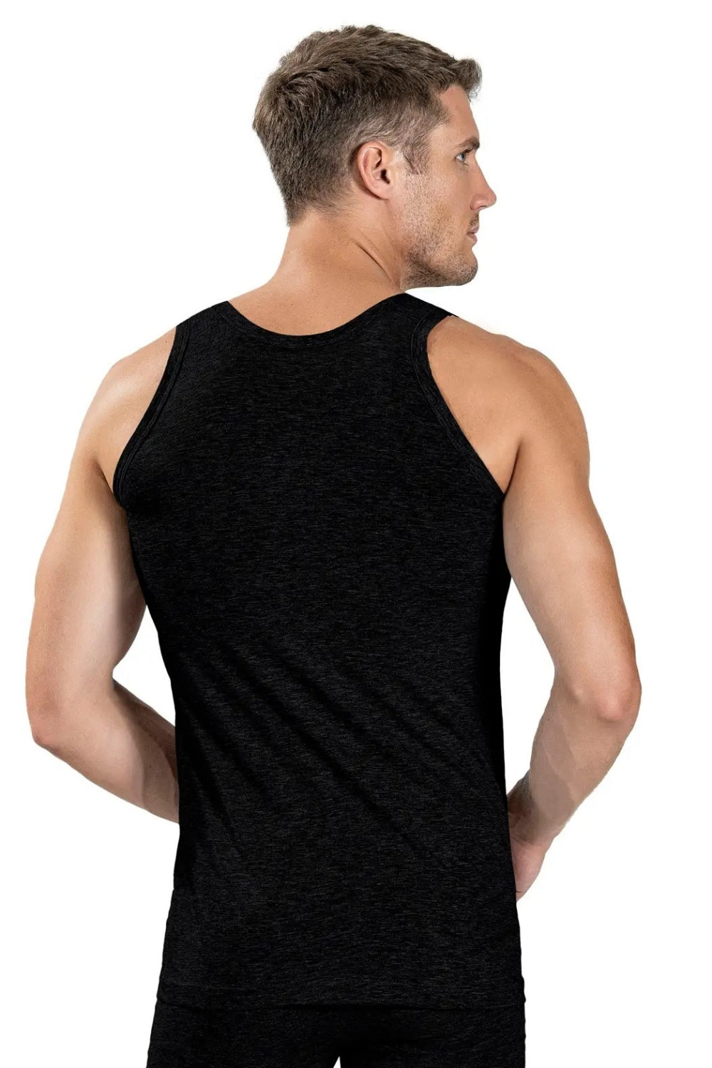 Мужская майка на широких бретелях 147 black