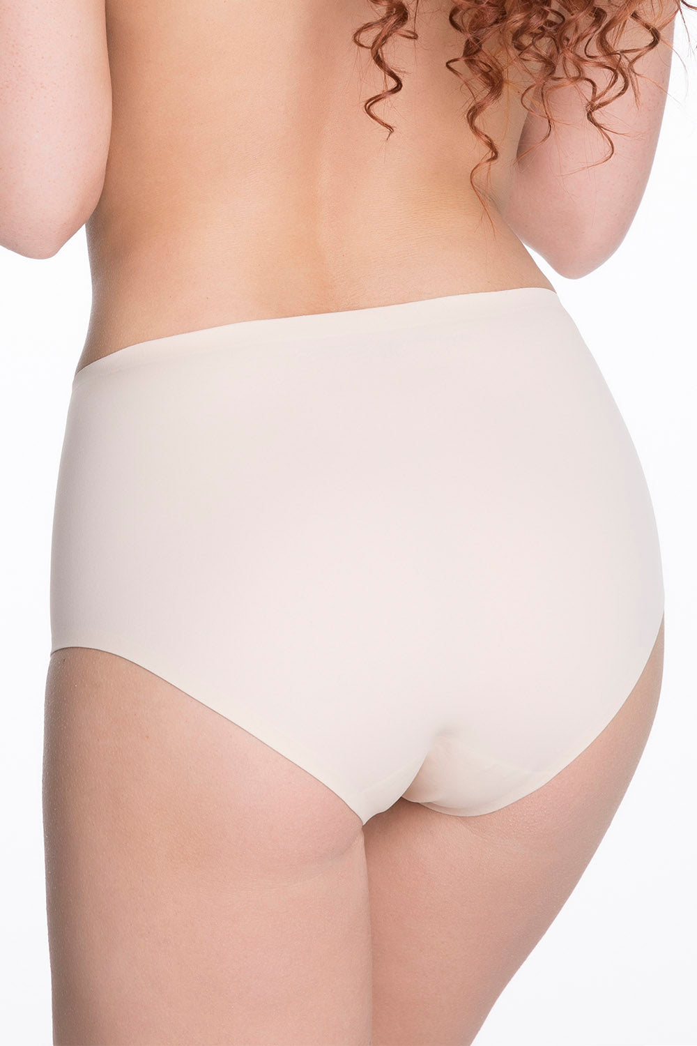 Бесшовные трусики с жаккардовым узором Agat beige