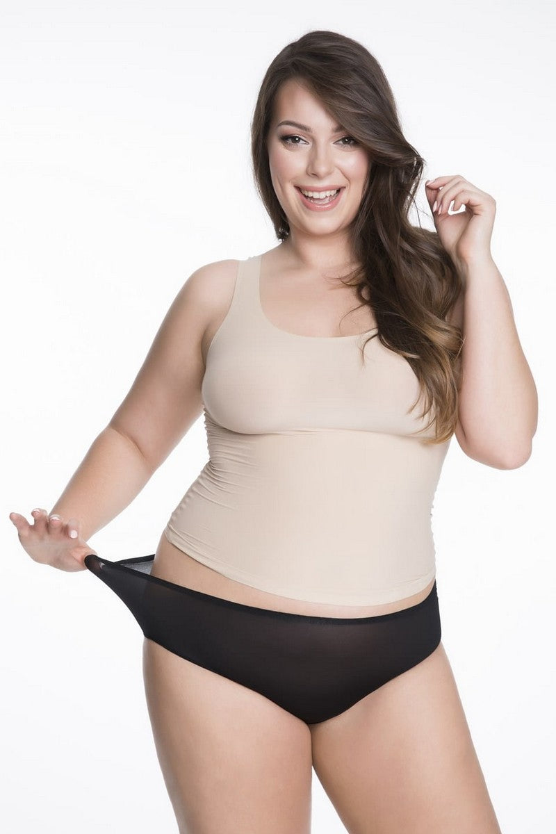 Бесшовные трусики слип Flexi One Maxi black