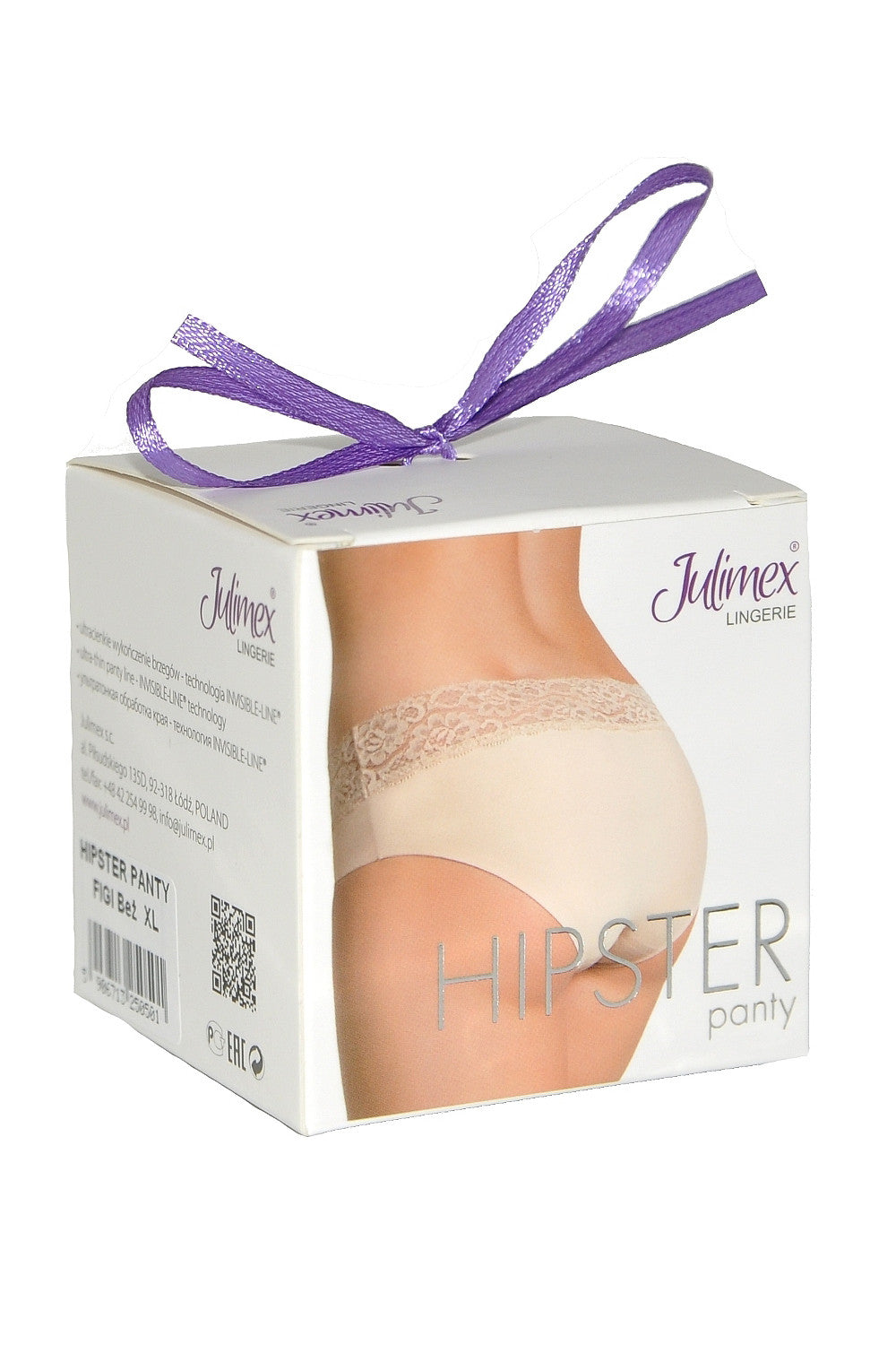 Бесшовные трусики слип с кружевным поясом Hipster