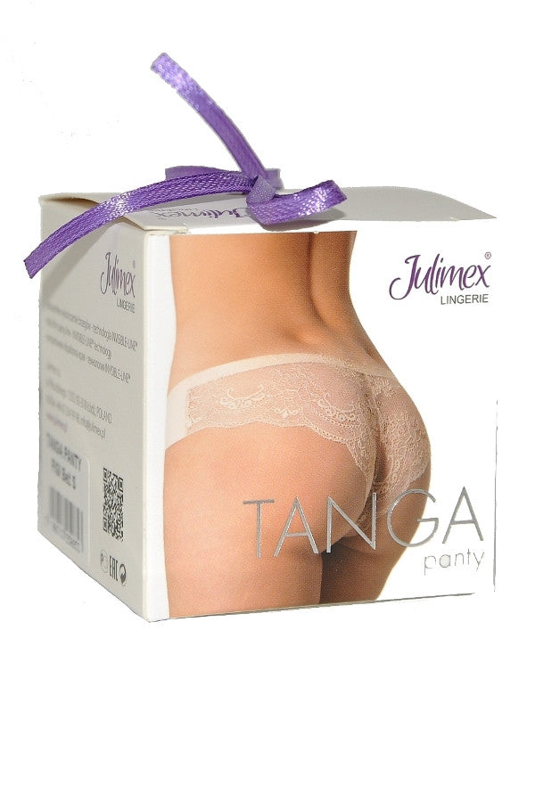 Бесшовные трусики бразилиана с кружевом Tanga