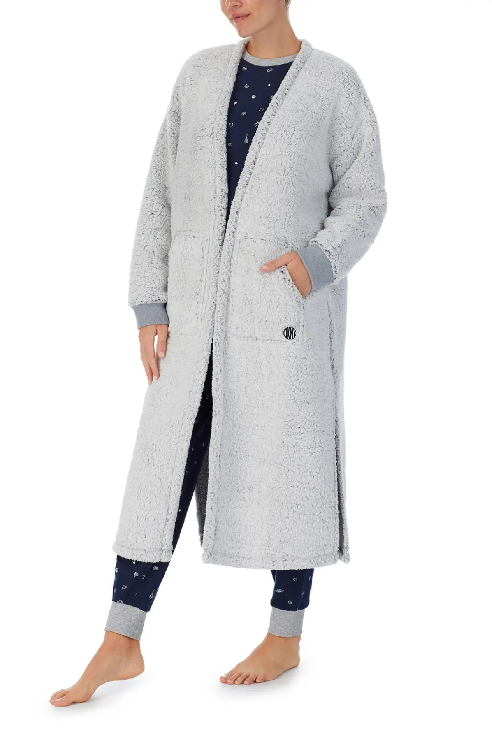 Домашний флисовый кардиган YI2222599/20 grey