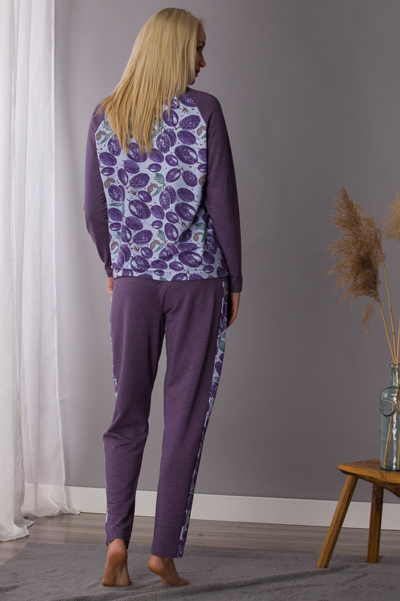 Трикотажный комплект для дома с принтом LHS 206 1 B21