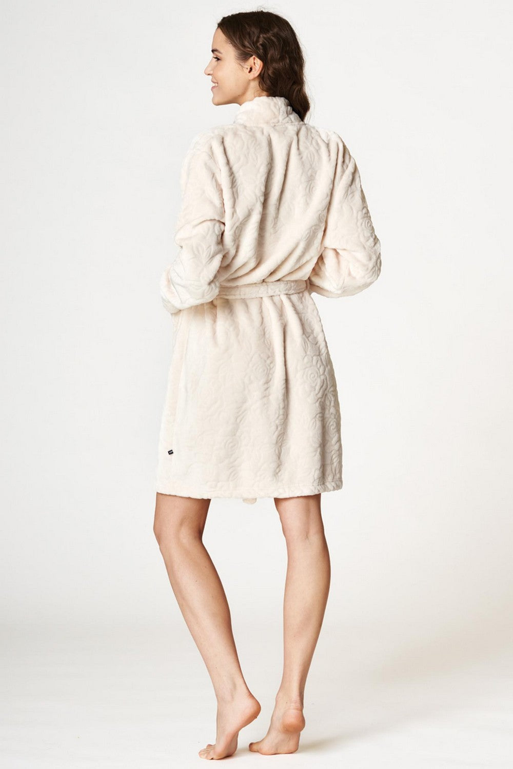 Плюшевый халат с поясом LGD 149 B22