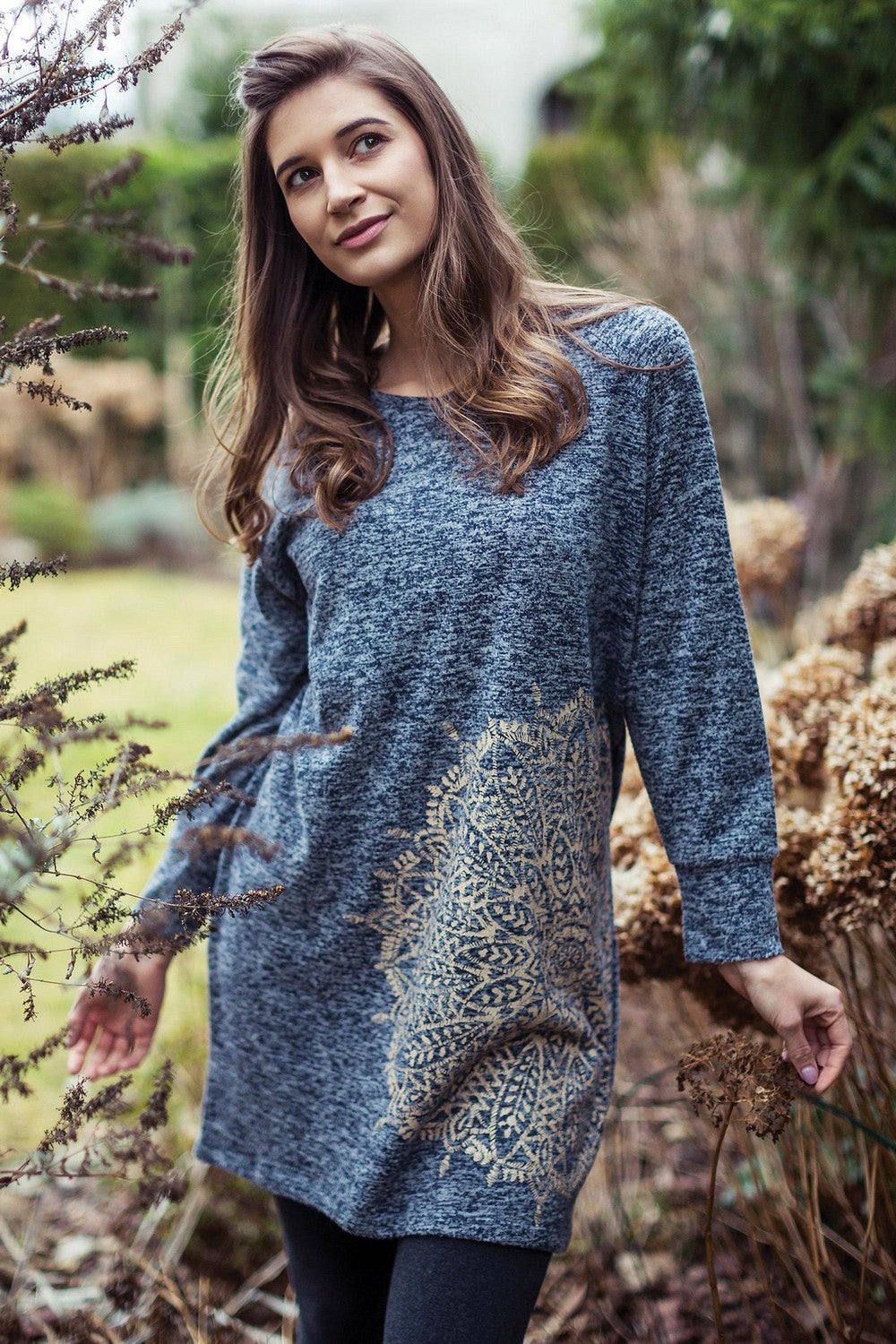 Домашнее платье с принтом LHD 895 B8