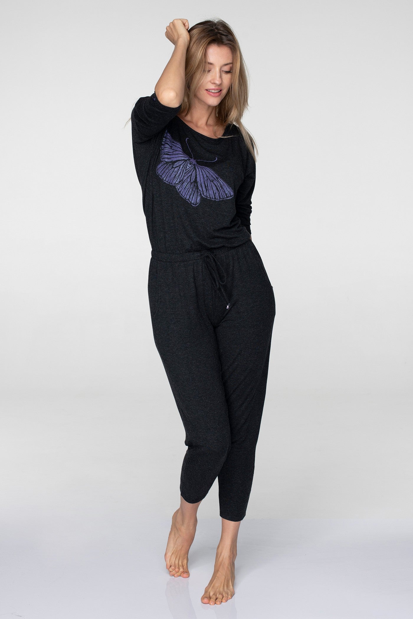 Комбинезон из вискозы с завязками LHJ 823 B19