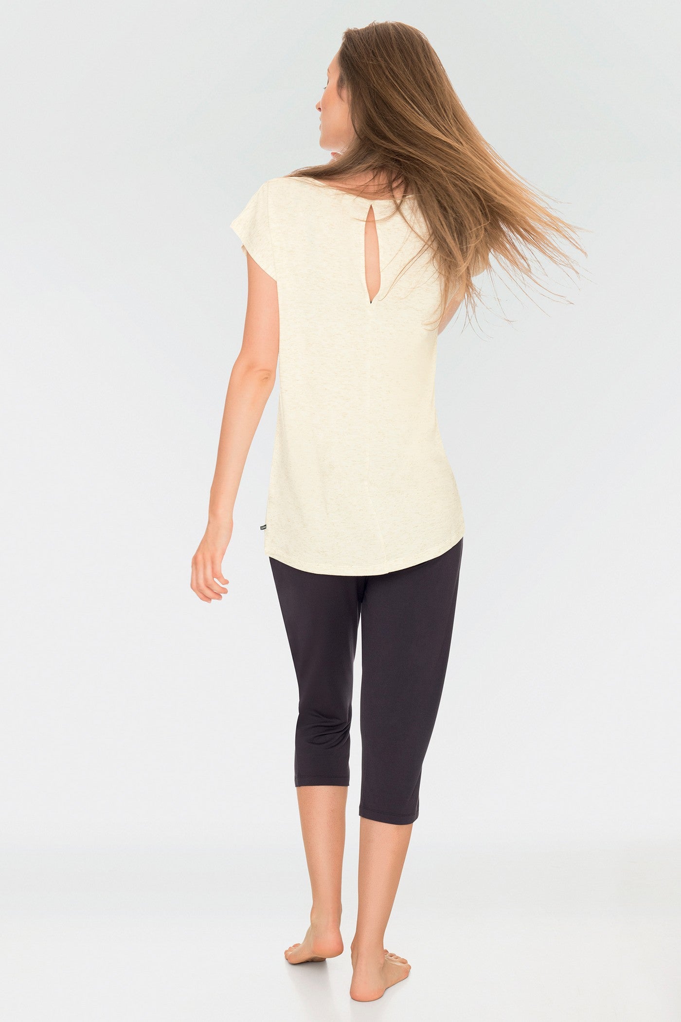 Пижама из вискозы с цветами LHS 520 A19