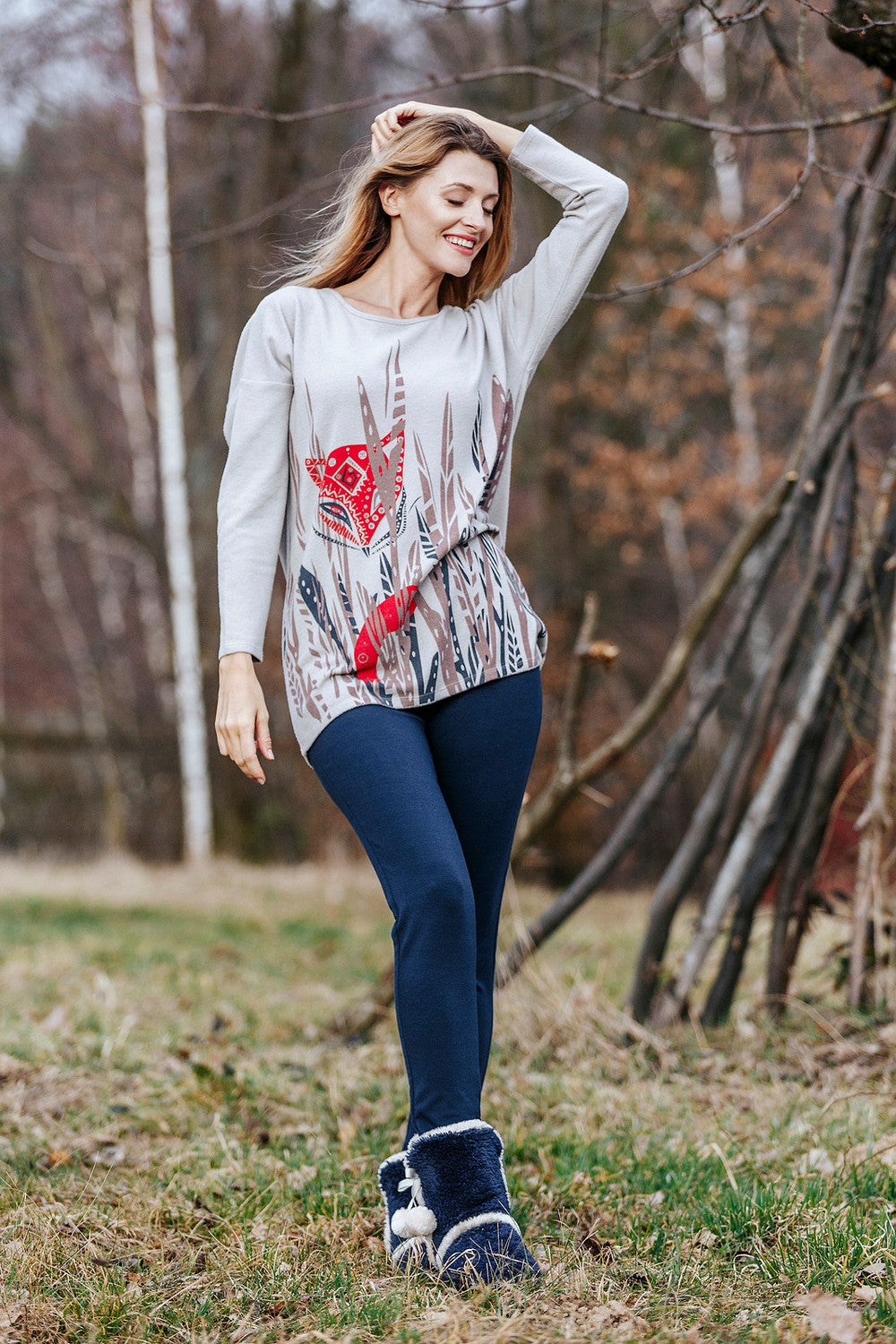 Махровый комплект с принтом LHS 736 B19