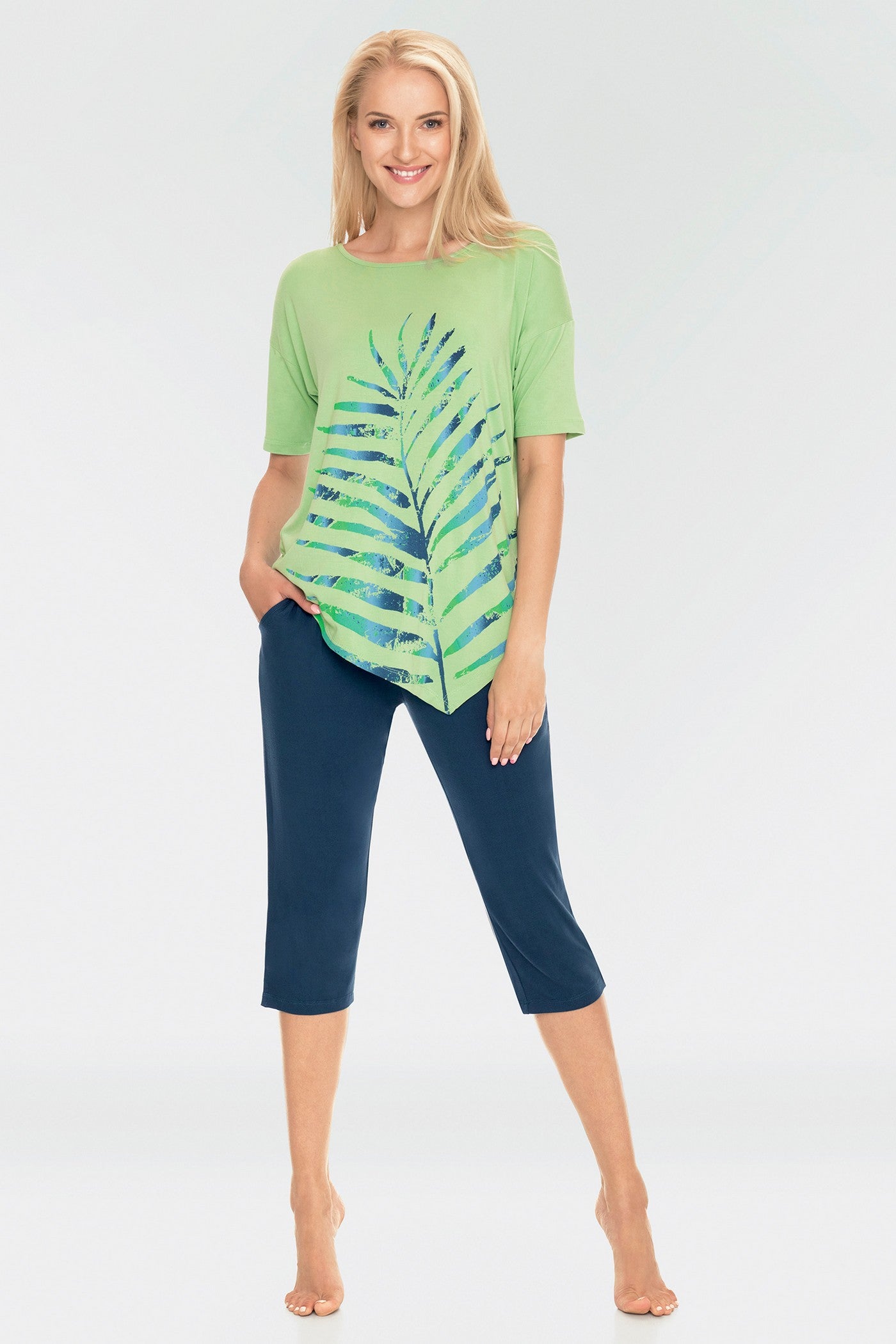 Пижама из вискозы с принтом LHS 868 A19