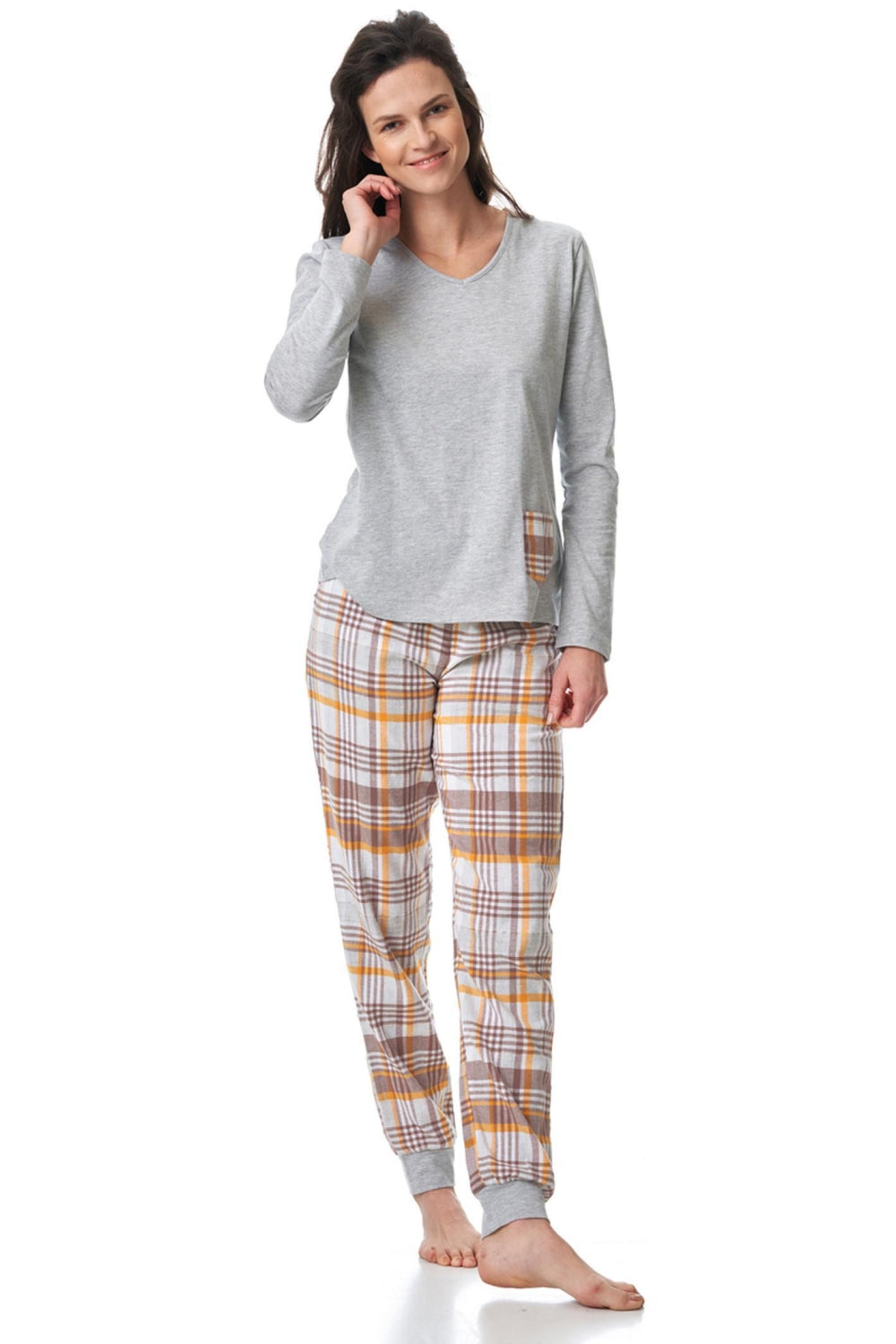 Хлопковая пижама с брюками LNS 458 B23